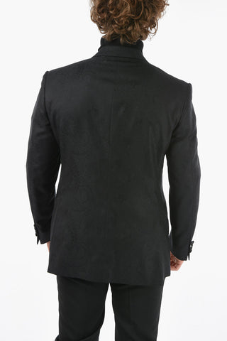 1 Botton Lined Blazer with Peak Lapel