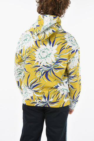 Cotton Printed PEONIES Hoodie