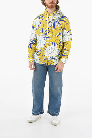 Cotton Printed PEONIES Hoodie