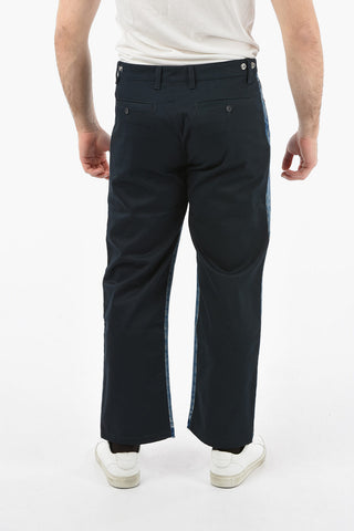 Double-texture Loose Fit Jeans 22cm