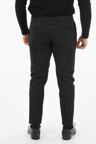 CC COLLECTION Half-Lined Trousers with Zip and Hook Closure and with Pinces