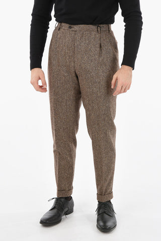 CC COLLECTION Double Pleat Virgin Wool Pants