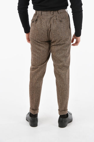 CC COLLECTION Double Pleat Virgin Wool Pants