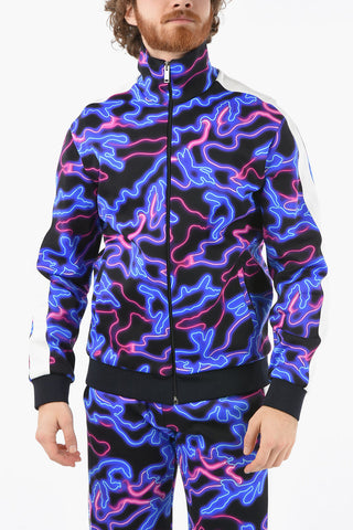 Felpa Stampata Con Chiusura Zip