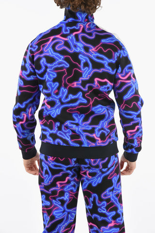 Felpa Stampata Con Chiusura Zip