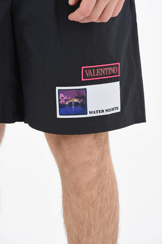 Cotton Shorts With Patches