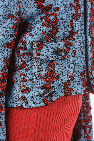 Unlined Blazer With Embroidered Details