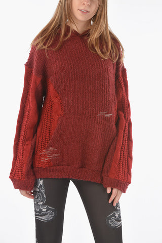 Aran Detail CABLE Hooded UNISEX Pullover