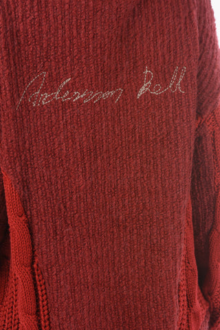 Aran Detail CABLE Hooded UNISEX Pullover
