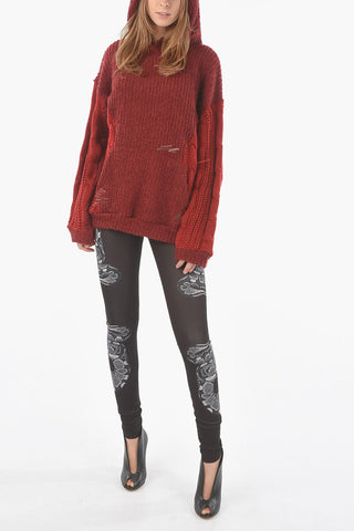 Aran Detail CABLE Hooded UNISEX Pullover