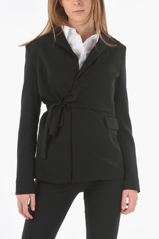 Jacket PEPEX with overlapping panel and laces closure