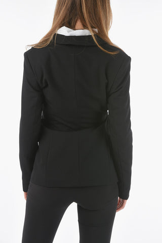 Jacket PEPEX with overlapping panel and laces closure