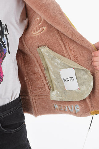 Giubbotto Shearling Ricamato