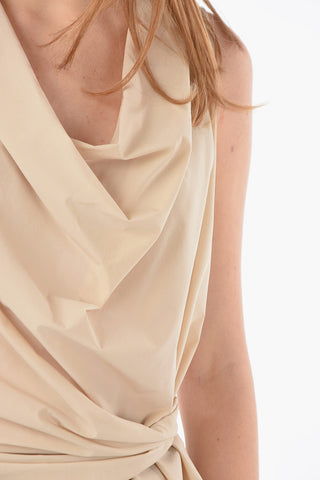 Top ECHINACEA con Collo Drapeggiato e Chiusura Wrap