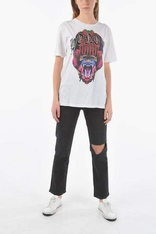 Short Sleeved Crewneck NOEMI Printed T-shirt