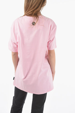 T-shirt girocollo HEART BREAKER con Strass