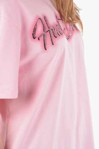 T-shirt girocollo HEART BREAKER con Strass