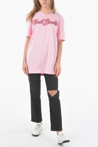 T-shirt girocollo HEART BREAKER con Strass