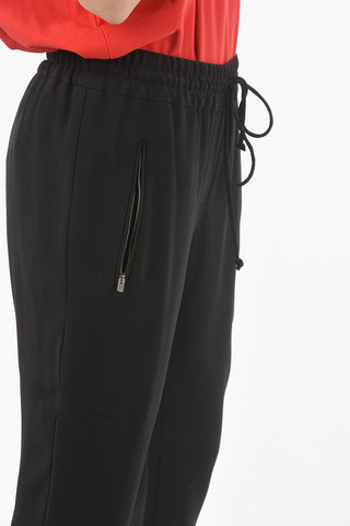 Rayon-blend Pants with Elastic Waistband
