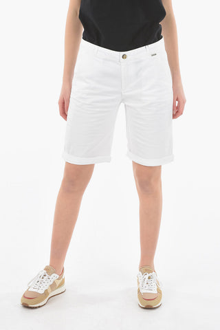 Cuffed-Hem Slim Fit Shorts