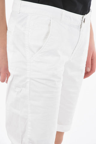 Cuffed-Hem Slim Fit Shorts