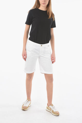 Cuffed-Hem Slim Fit Shorts