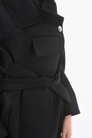 Wool VEDA Double-breasted Peacoat with Destructured Fastening