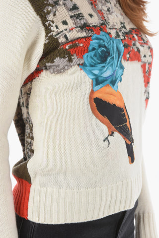 Crewneck Swetaer with Embroidery