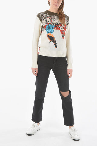 Crewneck Swetaer with Embroidery