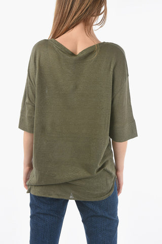 Flax SLUB T-Shirt with Breast Pocket