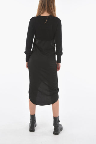 Vestito Midi MENTA in Maglia a Manica Lunga