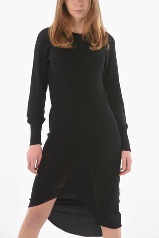 Vestito Midi MENTA in Maglia a Manica Lunga