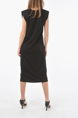 Vestito Shift TAMARINDO Girocollo con Spalline Imbottite