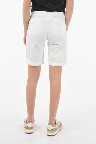 Cuffed-Hem Slim Fit Shorts
