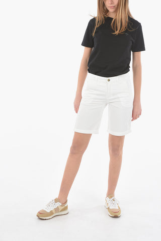 Cuffed-Hem Slim Fit Shorts