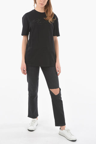 T-shirt CRYSTAL SIGNATURE with Rhinestoned Logo
