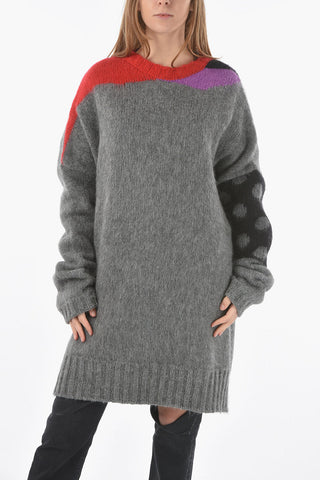 Two Tone Mohair Blend Oversized UNISEX Pullover