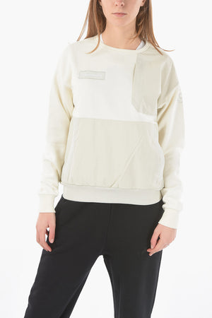 Sweatshirt mit Rundhalsausschnitt UTILITY BRUSHED BACK aus Doppelstoff mit großer Tasche