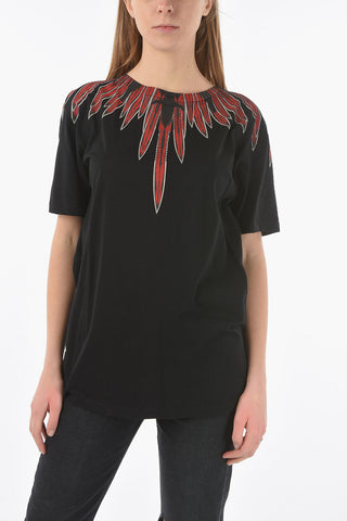 Short Sleeved Crewneck ANGELITA Printed T-shirt