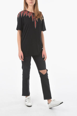 Short Sleeved Crewneck ANGELITA Printed T-shirt