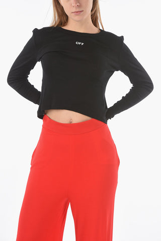Logo Printed WIFE BEATER Long Sleeved T-shirt