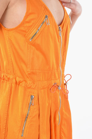 Utility Mini-Kleid mit Full-Zip-Verschluss