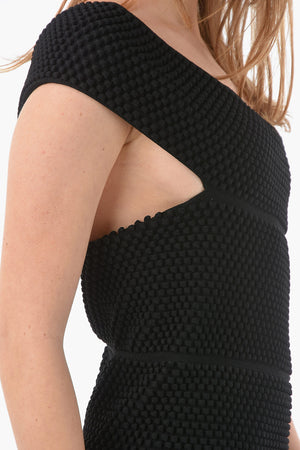 One-Shoulder-Mini-Kleid BUBBLE KNIT