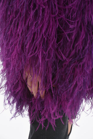 Feather Jacket with Hook Closure