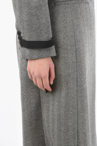 Herringbone Virgin Wool SCULPTURAL Coat