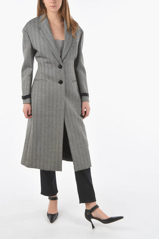 Herringbone Virgin Wool SCULPTURAL Coat