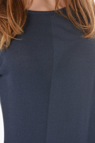 Maxi Vestito Attillato a Manica Lunga