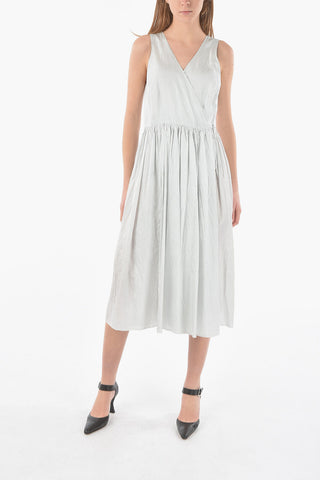 A-Line dress with lace and V-neck