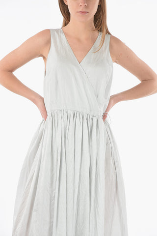 A-Line dress with lace and V-neck