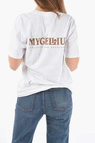 Crew Neck MYCELLIUM Cotton T-Shirt